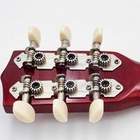 vaikiskos gitaros - Medinė gitara vaikams, raudona, 21 coliai, 6 stygos, Viga - 5 nuotrauka