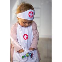 prijuostes vaikams - Slaugytojų prijuostė su slaugytojo kepuraite WOOPIE - 4 nuotrauka