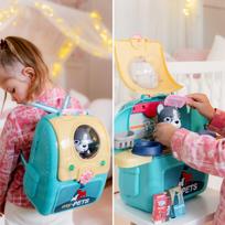 gyvunu kuprine - WOOPIE 2in1 nešiojamas šuniuko grožio salonas kuprinėje - 15 nuotrauka