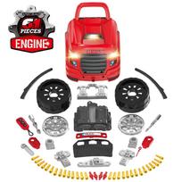 rinkinys - Woopie Jaunojo mechaniko sunkvežimio taisymo komplektas ir priedai 61 vnt. - 4 nuotrauka