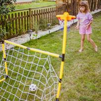 futbolo kamuolys - Krepšinio ir futbolo vartų rinkinys 2in1 WOOPIE + kamuoliai ir pompa - 7 nuotrauka