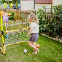 futbolo kamuolys - Krepšinio ir futbolo vartų rinkinys 2in1 WOOPIE + kamuoliai ir pompa - 11 nuotrauka