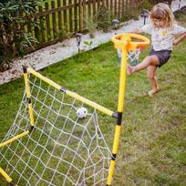 futbolo kamuolys - Krepšinio ir futbolo vartų rinkinys 2in1 WOOPIE + kamuoliai ir pompa - 12 nuotrauka