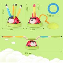 paleidimo irenginys - Woopie 3in1 Rocket Toss Target Ladybird raketų paleidimo įrenginys - 2 nuotrauka