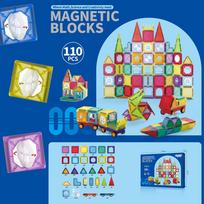 3d magnetinis - Woopie Magnetinis konstruktorius 110 det. - 2 nuotrauka