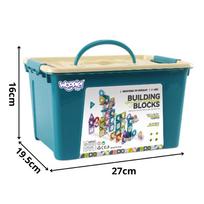 magnetiniu bloku rinkinys - Woopie magnetiniai konstruktoriaus blokeliai 3D 126vnt - 2 nuotrauka