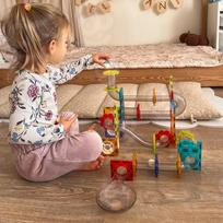 magnetinis konstruktorius lavinamasis - WOOPIE magnetiniai konstruktoriai 3D edukacinis kamuoliukų kelio rinkinys, 113 vnt. - 10 nuotrauka