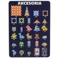 svieciantis konstruktorius - Woopie magnetiniai konstruktoriai 3D dinozaurų parkas 124 vnt - 2 nuotrauka