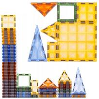 svieciantis konstruktorius - Woopie magnetiniai konstruktoriai 3D dinozaurų parkas 124 vnt - 3 nuotrauka