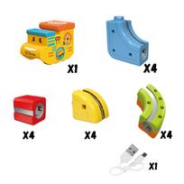 magnetines kaladeles - Woopie Magic Cube Magnetic Blocks Levitating Track 18 pcs - 3 nuotrauka