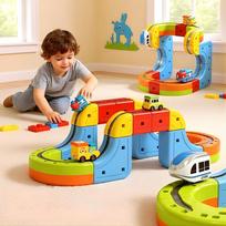 magnetines kaladeles - Woopie Magic Cube Magnetic Blocks Levitating Track 18 pcs - 7 nuotrauka