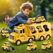traliukas - WOOPIE Tralas automobilinis rinkinys 5 automobiliai - kelio pagalba - 11 nuotrauka