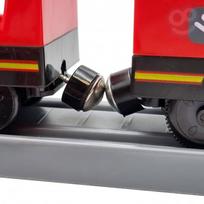 automobiliu garazas - WOOPIE traukinių trasa su ugniagesių mašinomis - 92 detalės - 9 nuotrauka