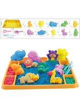 sodo stalas - Woopie kinetinio smėlio rinkinys 1,2 kg XL ZOO su stalu ir formelėmis - 7 nuotrauka
