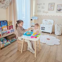 stalai ir staliukai - WOOPIE Kinetinio smėlio rinkinys 0,5 kg Stalas su formelėmis - 5 nuotrauka
