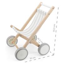 leles vezimelis - Viga Toys medinis lėlių vežimėlis - 3 nuotrauka