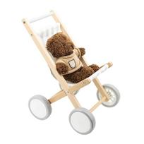 leles vezimelis - Viga Toys medinis lėlių vežimėlis - 4 nuotrauka
