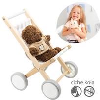 leles vezimelis - Viga Toys medinis lėlių vežimėlis - 6 nuotrauka