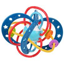 sensoriniai kamuoliukai - WOOPIE BABY 2in1 sensorinis žaislas, kramtukas, barškutis, Montessori - 4 nuotrauka
