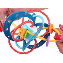 sensoriniai kamuoliukai - WOOPIE BABY 2in1 sensorinis žaislas, kramtukas, barškutis, Montessori - 5 nuotrauka