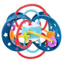 sensoriniai kamuoliukai - WOOPIE BABY 2in1 sensorinis žaislas, kramtukas, barškutis, Montessori - 6 nuotrauka