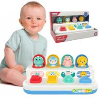 pop up zaislas - Woopie Baby Iššokantys gyvūnai POP-UP edukacinis žaislas - 5 nuotrauka