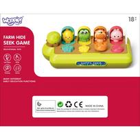 happie - Woopie Baby Edukacinis žaislas Iššokantys gyvūnai Happy Farm POP-UP 49720 - 2 nuotrauka