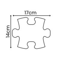 ortopediniai kilimeliai deliones - WOOPIE Royal Puzzle ortopedinis sensorinis kilimėlis, 26 el. + 4 maži - 2 nuotrauka