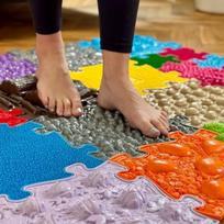 ortopediniai kilimeliai deliones - WOOPIE Royal Puzzle ortopedinis sensorinis kilimėlis, 26 el. + 4 maži - 10 nuotrauka
