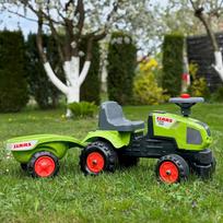 automobilio priekaba - Paspiriamas automobilis Falk Claas Axos 310, žalias - 14 nuotrauka