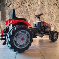 traktoriaus ratai - Woopie Farmer GoTrac pedalinis traktorius, žalias (Green) - 6 nuotrauka
