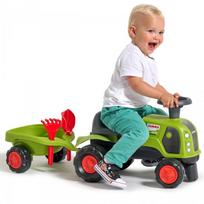 paspiriamas traktorius - FALK Claas 470 Arion paspiriama mašinėlė – traktorius su priekaba, žalias (Green) - 5 nuotrauka