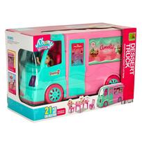 leliu kemperis - Ikonka lėlių automobilių rinkinys "Food truck" 21 el. - 3 nuotrauka
