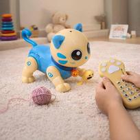 interaktyvi kate - RC katė robotas mėlynas (Blue) nuotolinio valdymo pultas šokinėja dainuoja - 3 nuotrauka