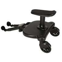 vezimelis kudikiui - RoGer Pushchair Extension with Child Seat, Juodas (Black) - 3 nuotrauka