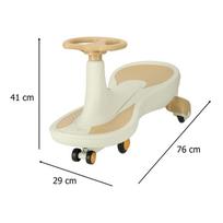 balto aukso - Grand Buggy RoGer Gravity Ride Paspirtukas 76cm, aukso/baltas (Gold/White) - 12 nuotrauka