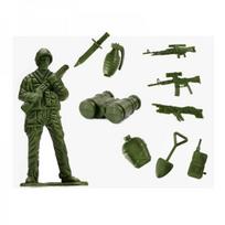 karo figurele - Rinkinys Soldiers Military Base IKONKX6188 - 12 nuotrauka