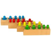 medines kaladeles - MONTESSORI spalvoti mediniai lavinamieji svareliai - 6 nuotrauka