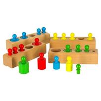 medines kaladeles - MONTESSORI spalvoti mediniai lavinamieji svareliai - 7 nuotrauka