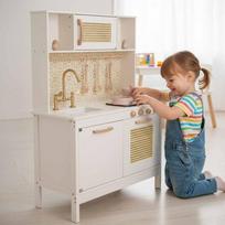 medine vaikiska virtuve - Vaikiška virtuvėlė Wooden Kitchen Retro IKONKX6284 - 3 nuotrauka