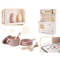 medine vaikiska virtuve - Vaikiška virtuvėlė Wooden Kitchen Retro IKONKX6284 - 8 nuotrauka
