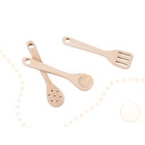 medine vaikiska virtuve - Vaikiška virtuvėlė Wooden Kitchen Retro IKONKX6284 - 11 nuotrauka