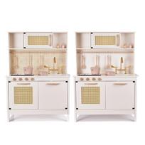 medine vaikiska virtuve - Vaikiška virtuvėlė Wooden Kitchen Retro IKONKX6284 - 13 nuotrauka