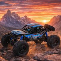 rc cars - RoGer RC Crawler Climbing Toy Car 1:10 4WD 48 cm Mėlynas (Blue) - 2 nuotrauka