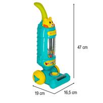vaikiskas siurblys - Ikonka Interaktyvus dulkių siurblys vaikams su garsu KX6545, mėlynas (Blue) - 4 nuotrauka
