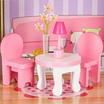 leles - Lėlių namelis Dollhouse With Accessories And LED Lighting - 5 nuotrauka
