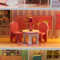 leles - Lėlių namelis Dollhouse With Accessories And LED Lighting - 7 nuotrauka