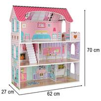 leles - Lėlių namelis Dollhouse With Accessories And LED Lighting - 10 nuotrauka
