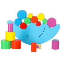 medinis zaislas - Medinis MONTESSORI balansavimo žaidimas Mėnulis - 9 nuotrauka