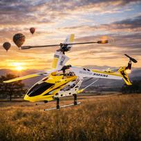 valdomas sraigtasparnis -  Syma S107G, geltonas - 3 nuotrauka